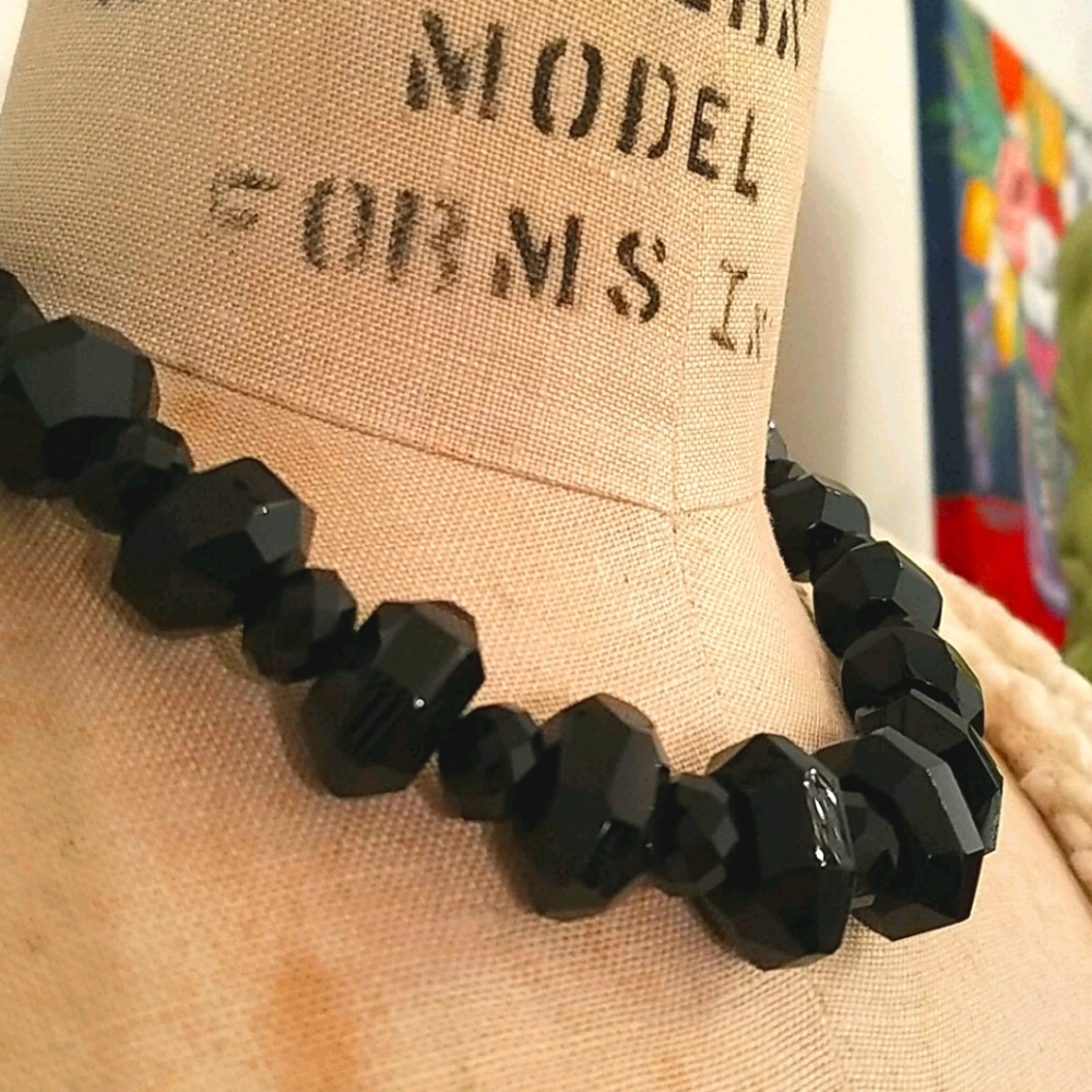 Black onyx necklace NWT